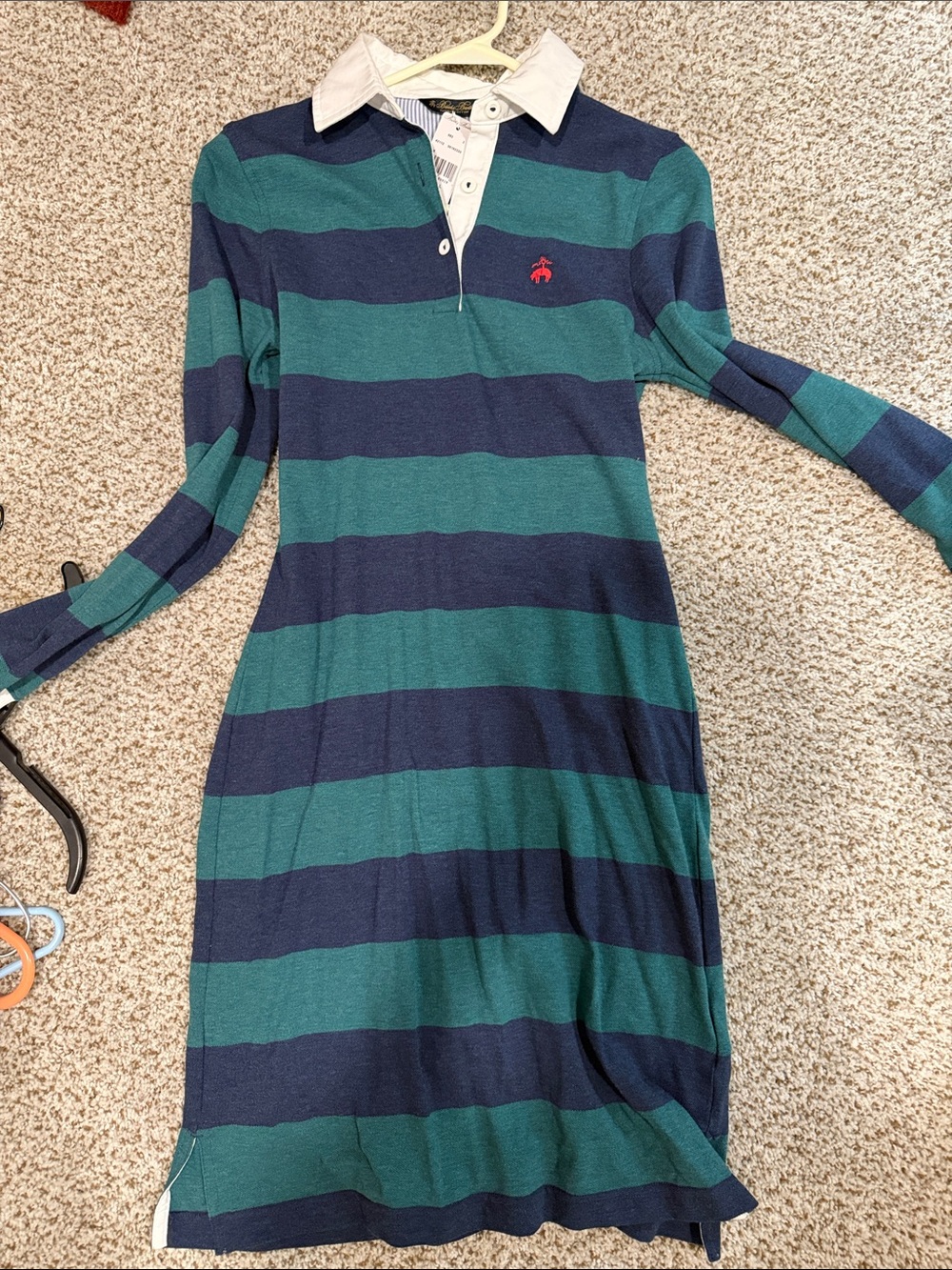 Brooks Brothers Cotton Pique Rugby Stripe Dress - Picture 3 of 9